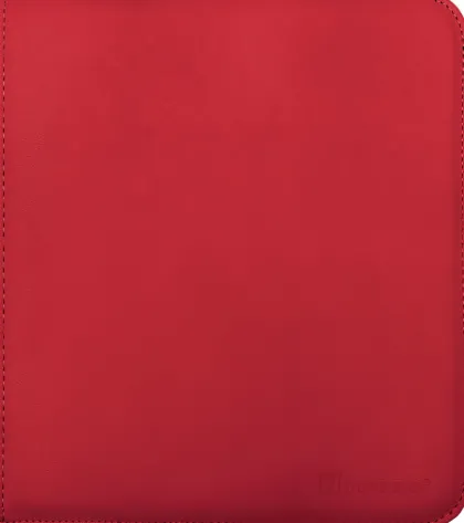 Vivid Pro 12 Pocket Zippered Binder: Red