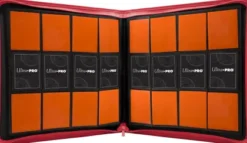 Vivid Pro 12 Pocket Zippered Binder: Red