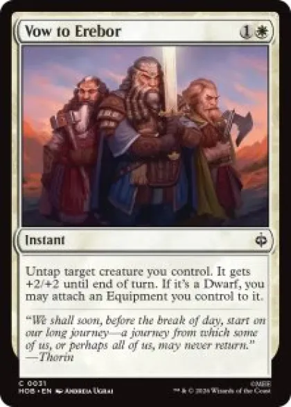 Vow to Erebor (foil) - The Hobbit
