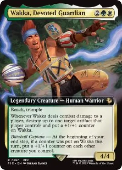 Wakka, Devoted Guardian (#190) (foil) (extended art) - Final Fantasy Commander Varianten