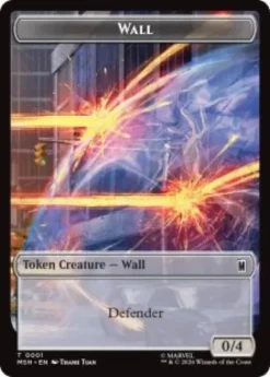 Wall token (foil) (0/4) - Marvel Super Heroes