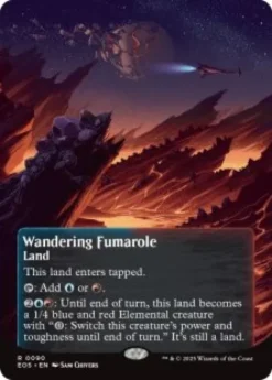 Wandering Fumarole (#90) (borderless) - Edge of Eternities Stellar Sights