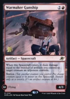 Warmaker Gunship (foil) - Edge of Eternities prerelease Promo's