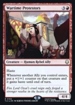 Wartime Protestors (foil) - Avatar: The Last Airbender Prerelease Promo's