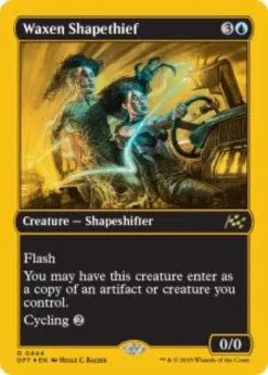 Waxen Shapethief (#444) (first-place foil) - Aetherdrift First-Place Box Toppers