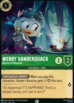 Webby Vanderquack, Mystery Enthusiast (foil) - Whispers in the Well