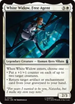 White Widow, Free Agent (foil) - Marvel Super Heroes