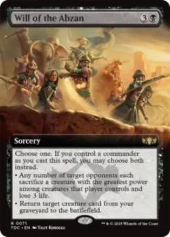 Will of the Abzan (extended art) - Tarkir: Dragonstorm Commander Varianten