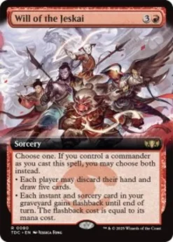 Will of the Jeskai (extended art) - Tarkir: Dragonstorm Commander Varianten