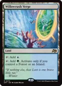Willowrush Verge (foil) - Aetherdrift Planeswalker Stamped