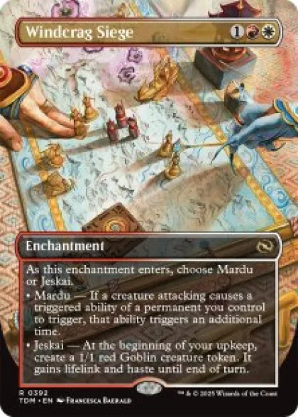Windcrag Siege (borderless) - Tarkir: Dragonstorm Varianten