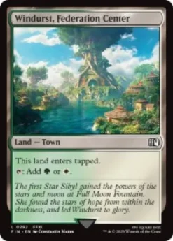 Windurst, Federation Center (foil) - Final Fantasy