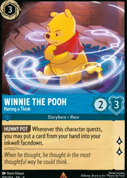 Winnie the Pooh, Having a Think (foil) - Fabled