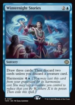 Winternight Stories (foil) - Tarkir: Dragonstorm Planeswalker Stamped