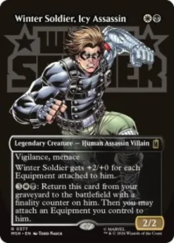 Winter Soldier, Icy Assassin (foil) (borderless) - Marvel Super Heroes Varianten