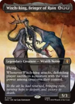Witch-king, Bringer of Ruin (#21) (borderless) - The Hobbit Eternal