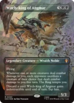 Witch-king of Angmar (#60) (surge foil) (borderless) - The Hobbit Eternal