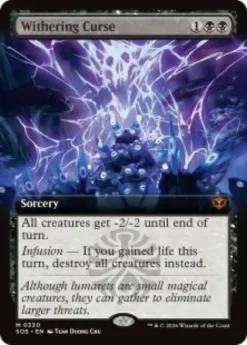 Withering Curse (foil) (extended art) - Secrets of Strixhaven Varianten