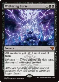 Withering Curse (foil) - Secrets of Strixhaven