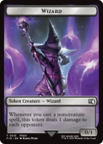 Wizard token (#15) (foil) (0/1) - Final Fantasy