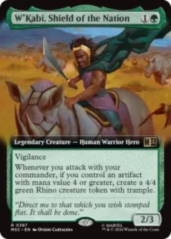 W'Kabi, Shield of the Nation (extended art) - Marvel Super Heroes Commander Varianten