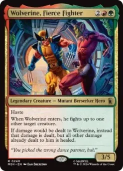 Wolverine, Fierce Fighter (foil) - Marvel Super Heroes