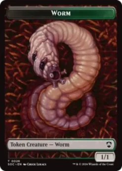 Worm Token (1/1) - Secrets of Strixhaven Commander