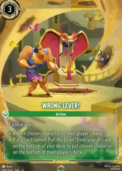 Wrong Lever! (foil) (borderless) - Reign of Jafar