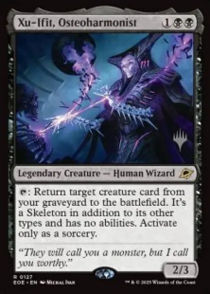 Xu-Ifit, Osteoharmonist (foil) - Edge of Eternities Planeswalker Stamped