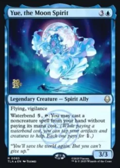 Yue, the Moon Spirit (foil) - Avatar: The Last Airbender Prerelease Promo's