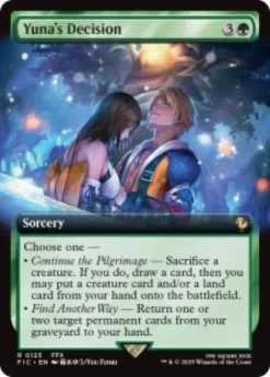 Yuna's Decision (foil) (extended art) - Final Fantasy Commander Varianten