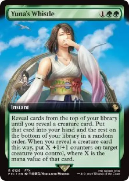 Yuna's Whistle (foil) (extended art) - Final Fantasy Commander Varianten