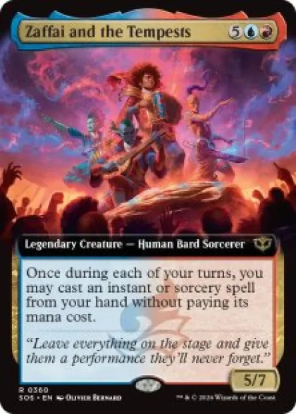 Zaffai and the Tempests (extended art) - Secrets of Strixhaven Varianten