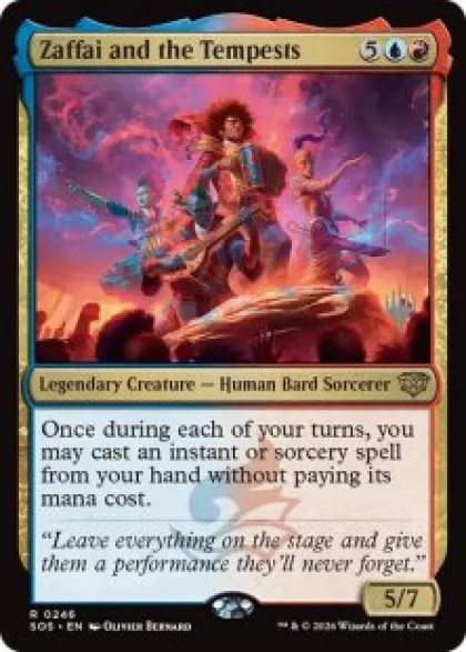 Zaffai and the Tempests - Secrets of Strixhaven Planeswalker Stamped