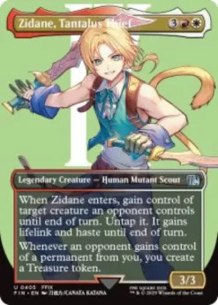 Zidane, Tantalus Thief (#405) (foil) (borderless) - Final Fantasy Varianten