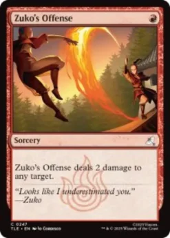 Zuko's Offense (#247) (foil) - Avatar: The Last Airbender Eternal