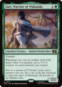 Zuri, Warrior of Wakanda (surge foil) - Marvel Super Heroes Commander